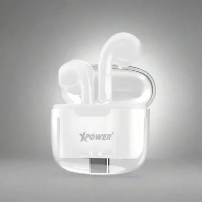 Xpower Bse10+ True Wireless Bluetooth 5.3 Earbuds - Transparent White